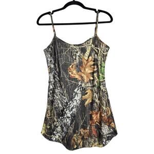 Hatchie Bottom Mossy Oak Camouflage Chemise Womens Small Full Slip Camo Y2K Gorp